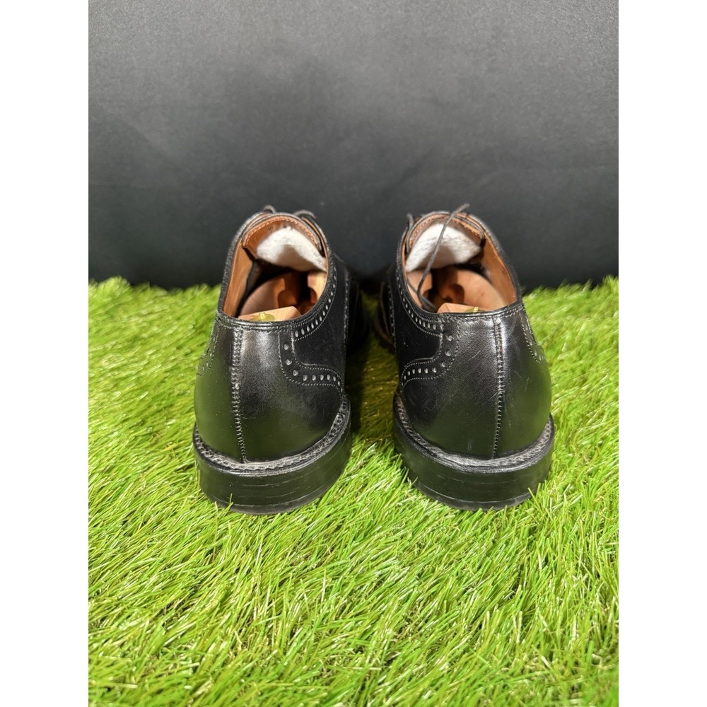 Allen Edmonds Hinsdale Wing Tip Black Oxford Shoes Mens Size 9 EEE Made In USA - Picture 4 of 11